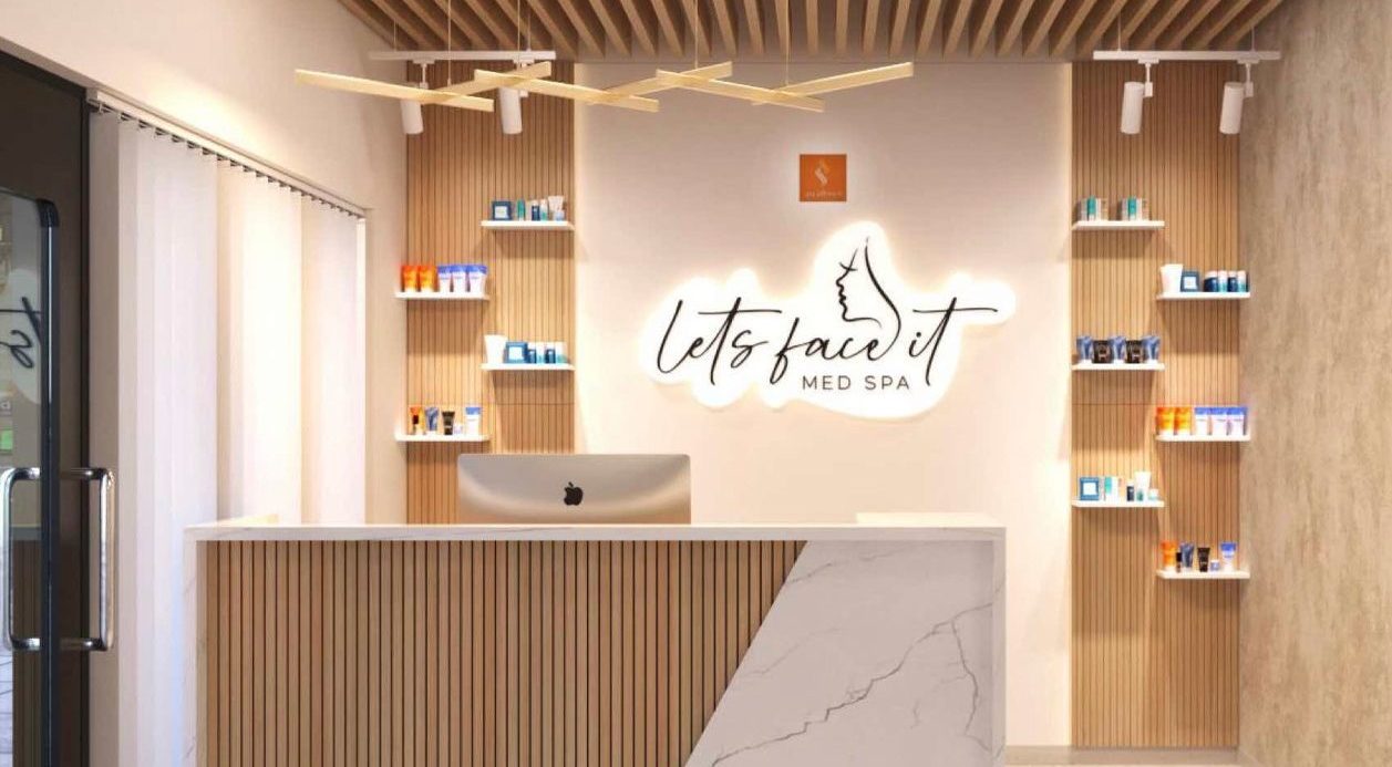 Interior of Let’s Face It med spa in denver co