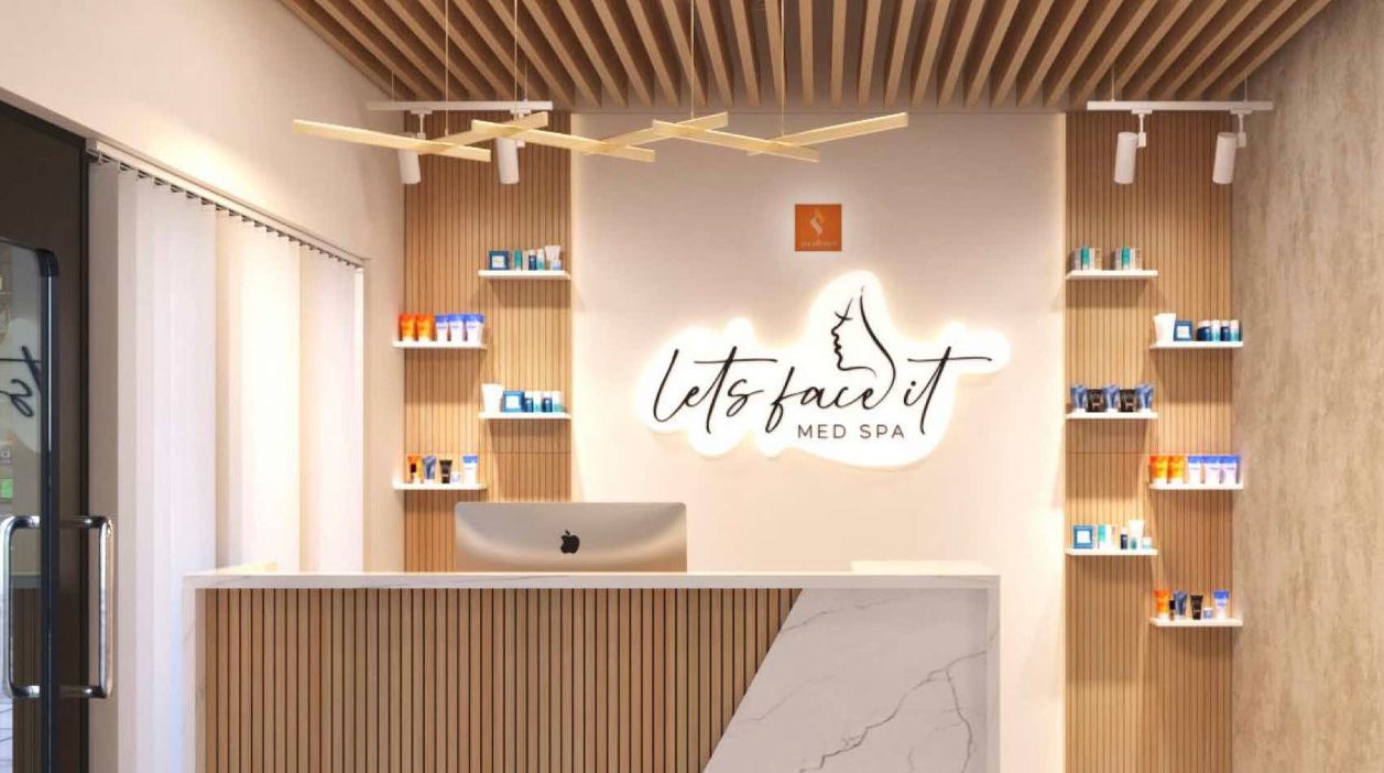 Interior of Let’s Face It med spa in denver co